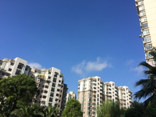 最高の青空の上海